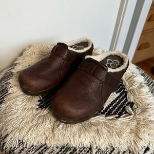 Sanita Clogs Shearling Lined Women Size 38